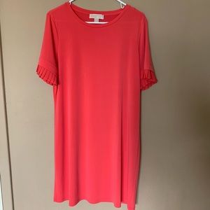 Salmon pink Michael Kors shift dress